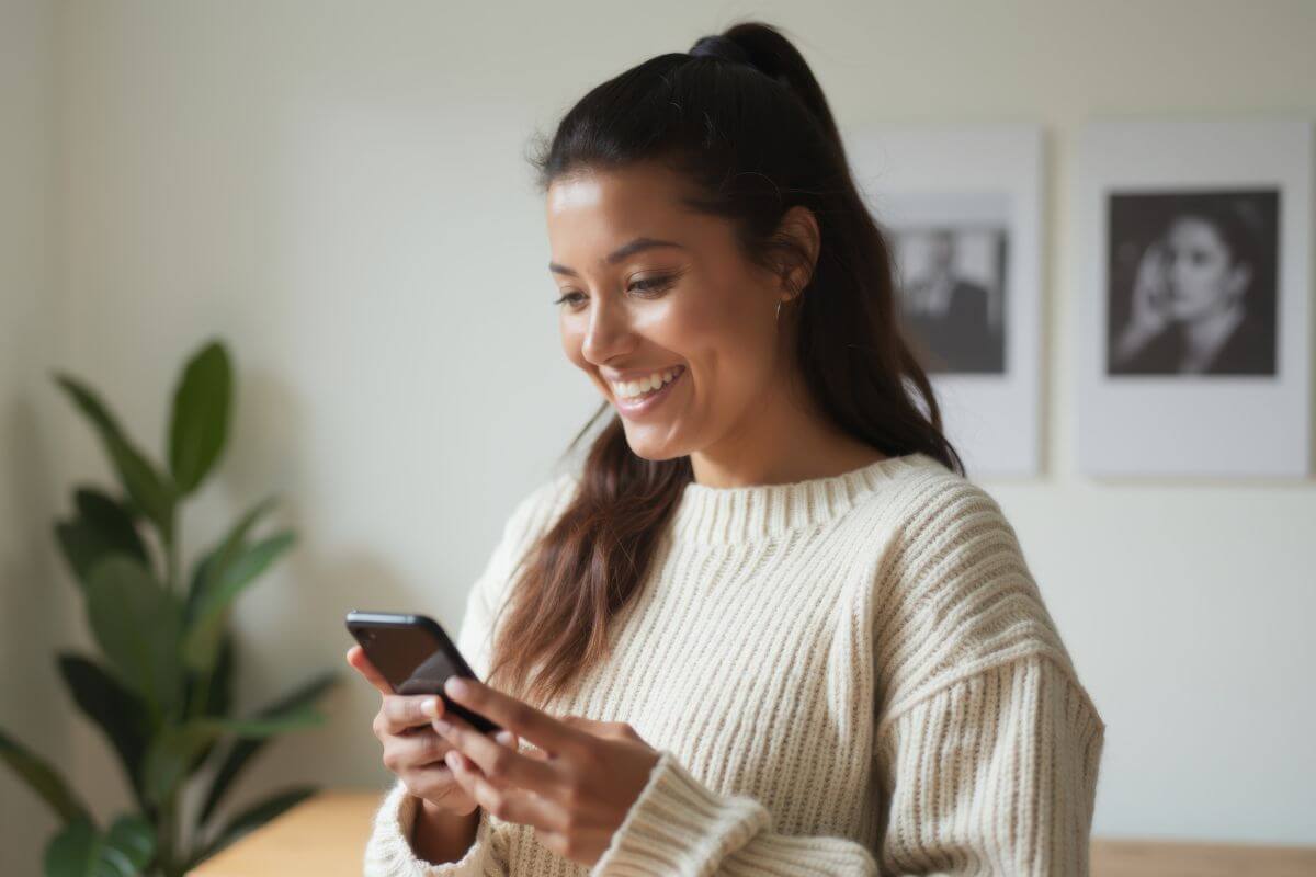 A picture of someone smiling.