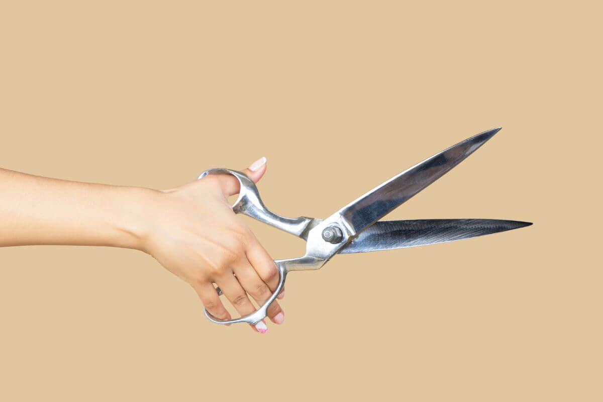 A picture of scissors.