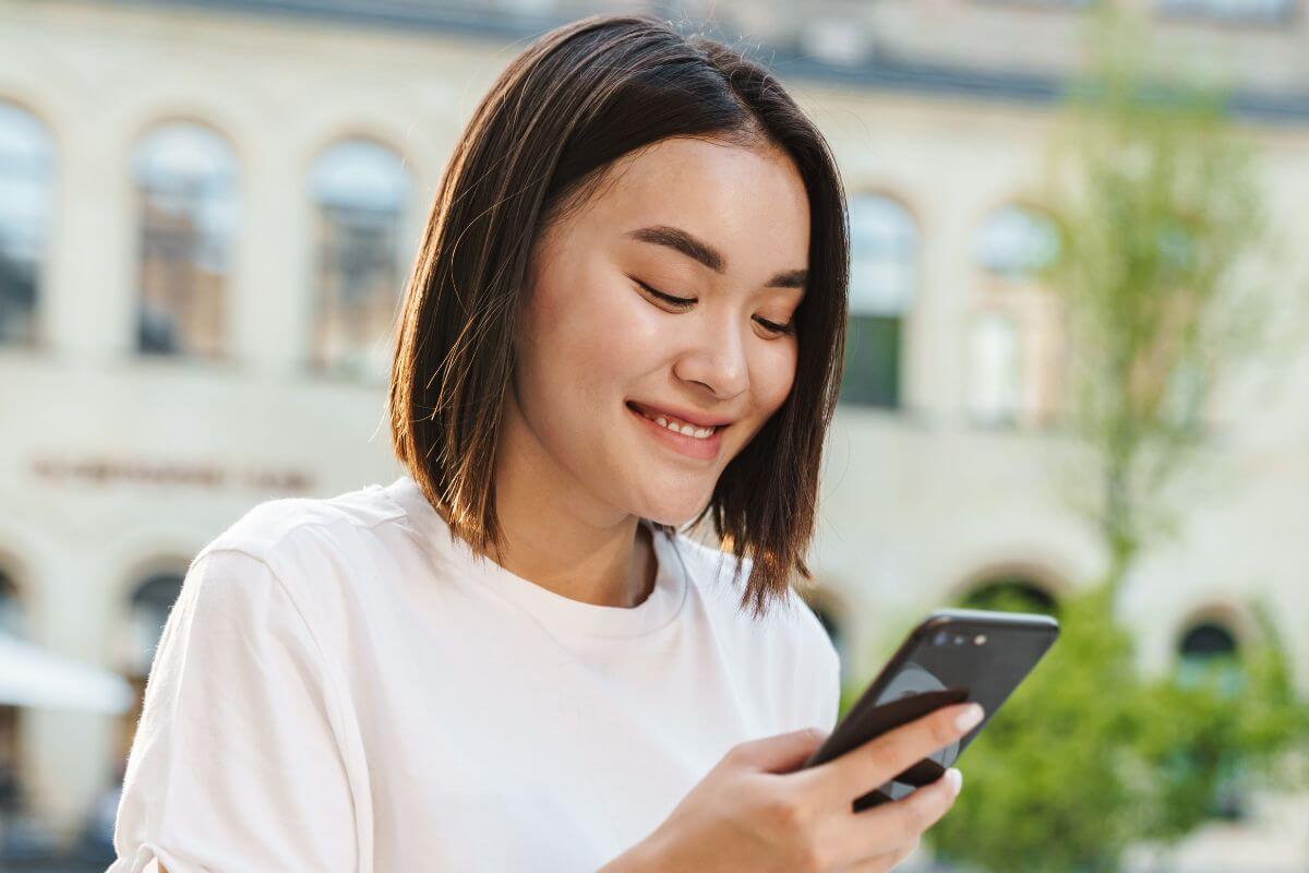 A picture of someone smiling.