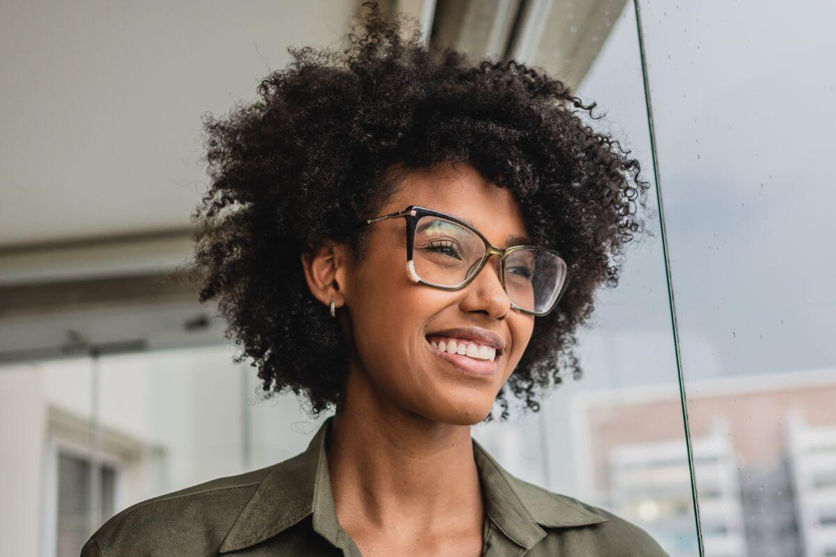 A picture of someone smiling.