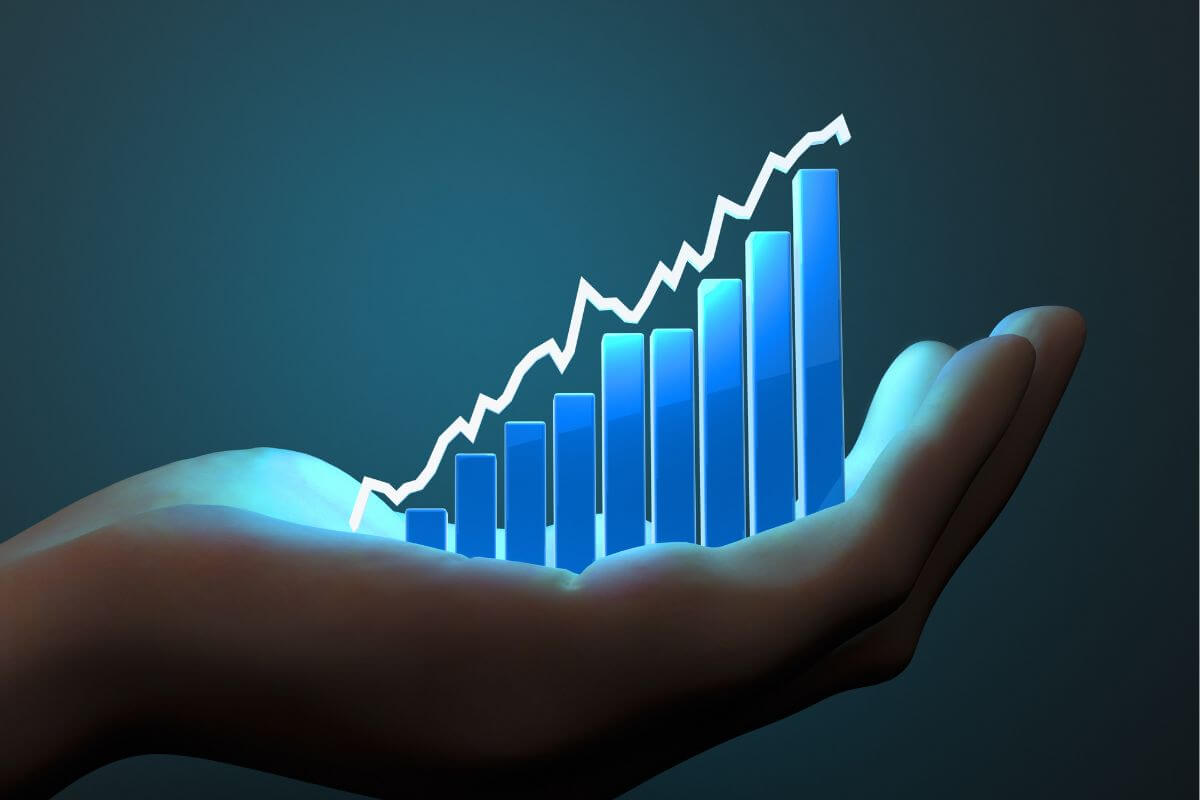 A picture of a growing graph.