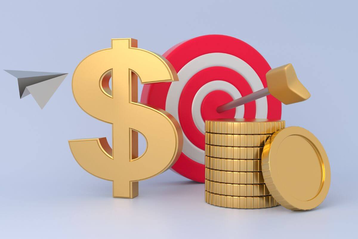 Un concept d'objectifs financiers.