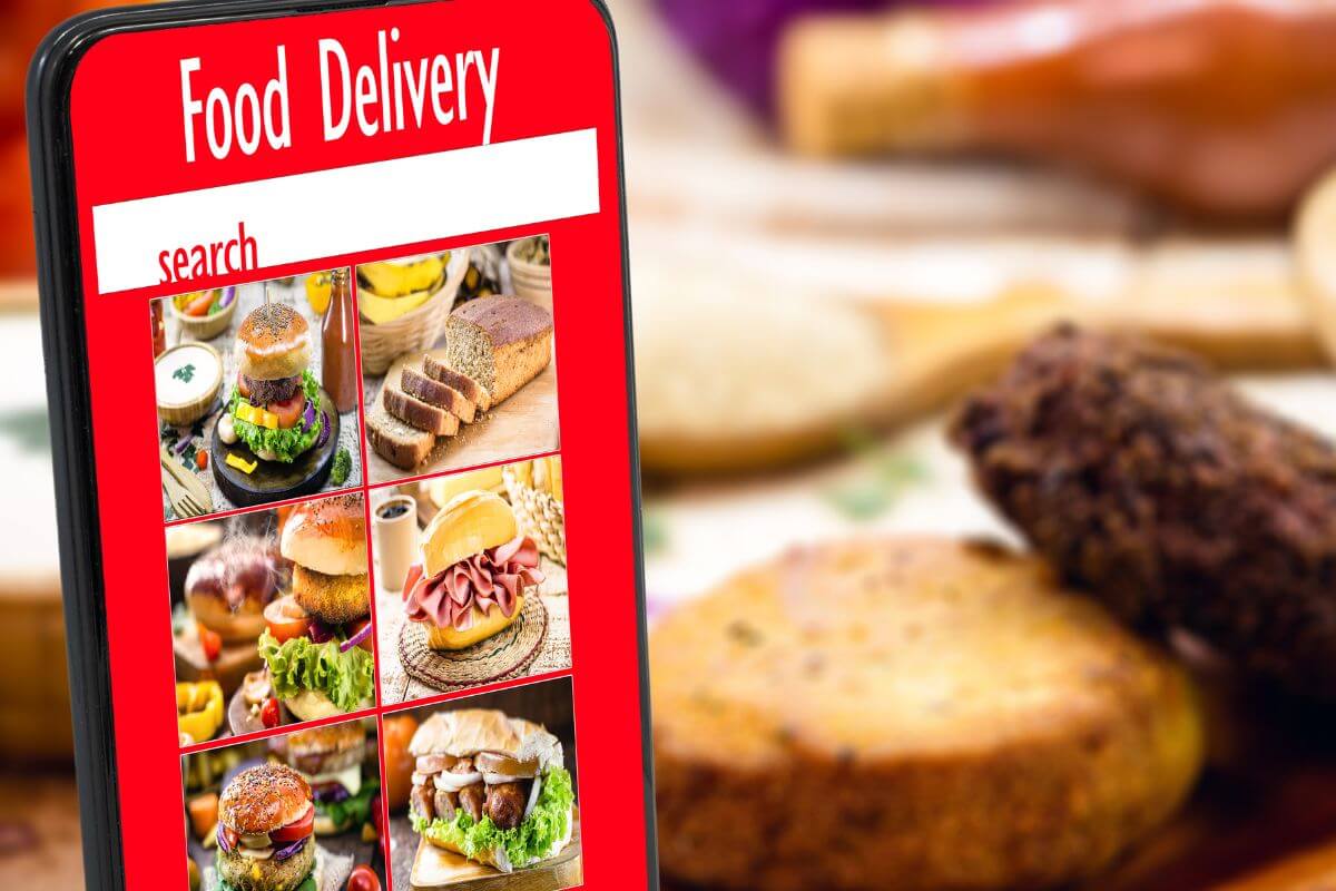 Une application de livraison de nourriture.