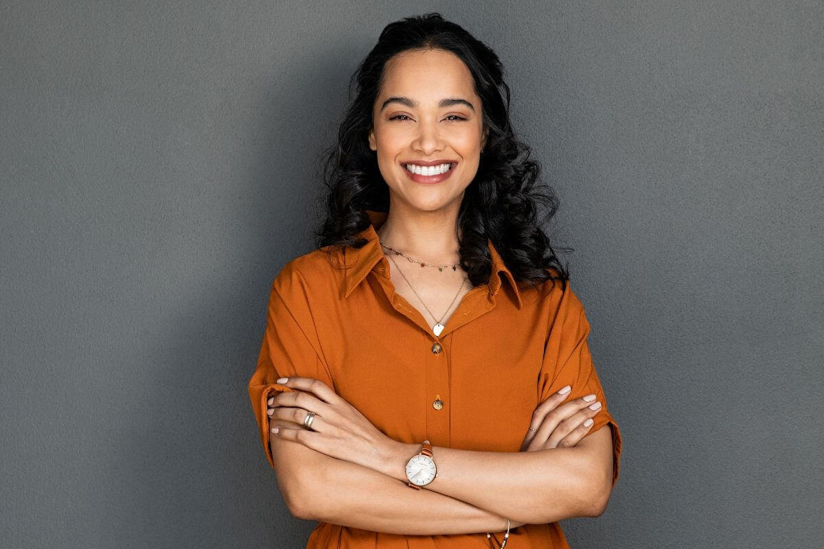 An image of a successful woman.