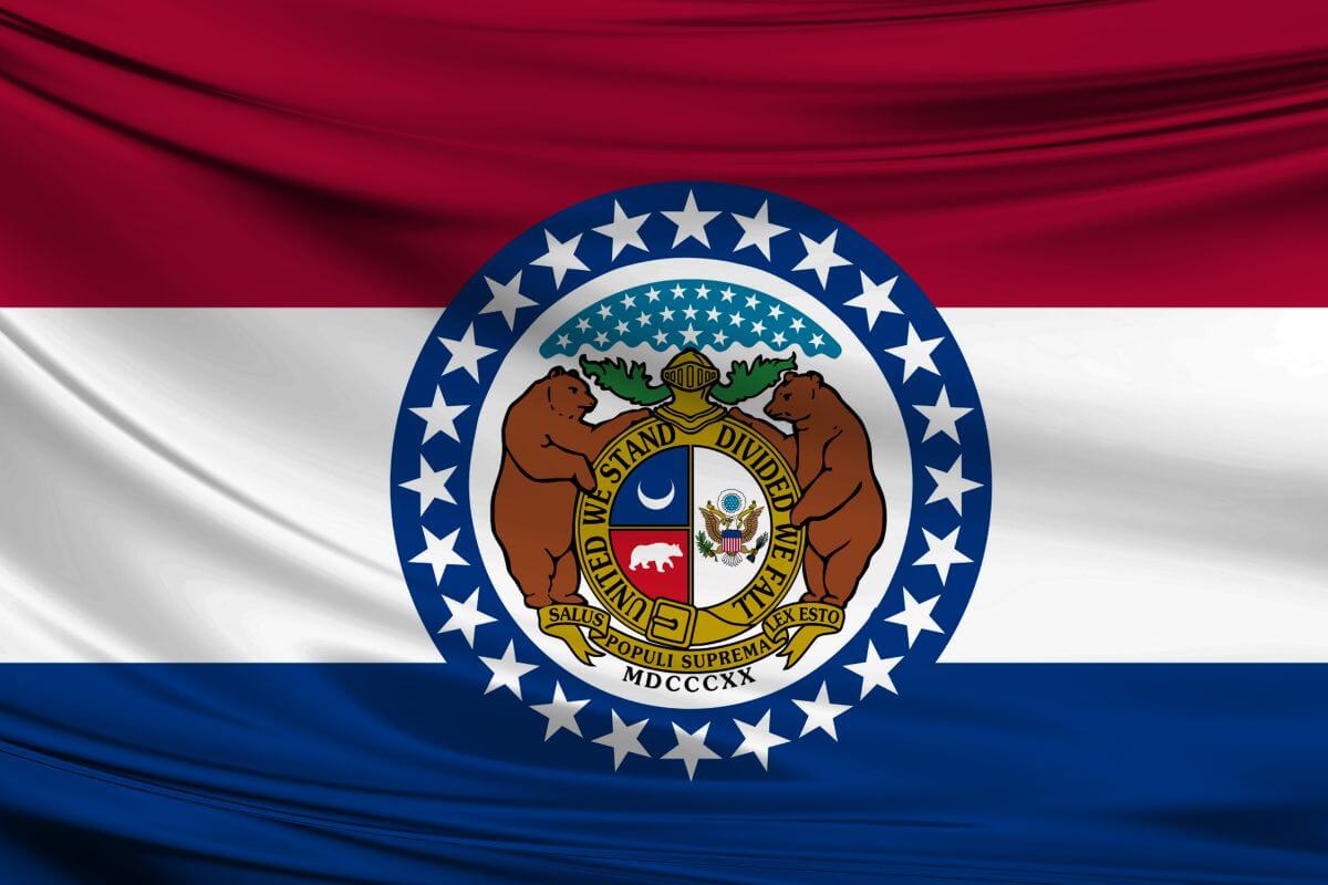 Un drapeau du Missouri.