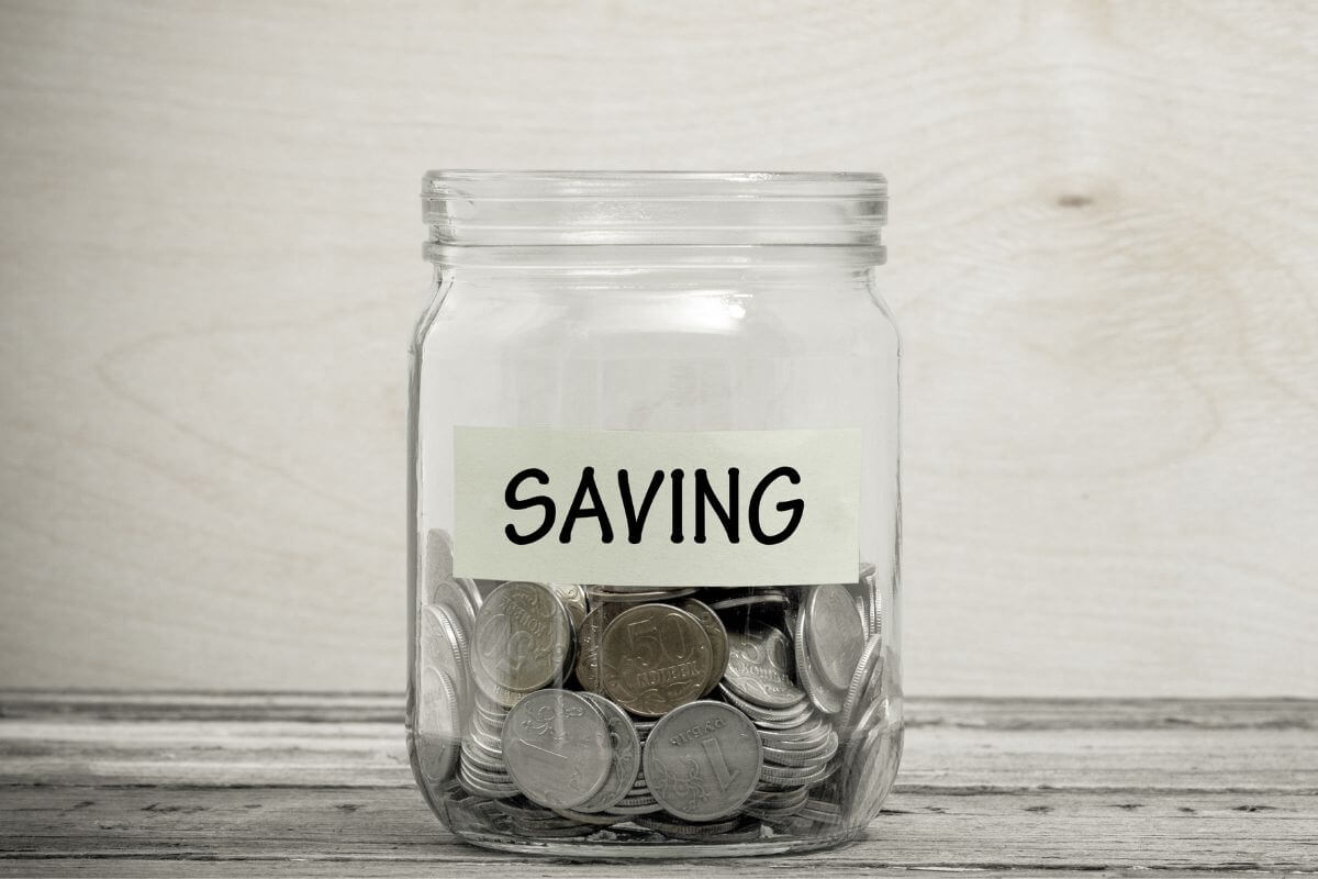 A photo of a pot of savings.