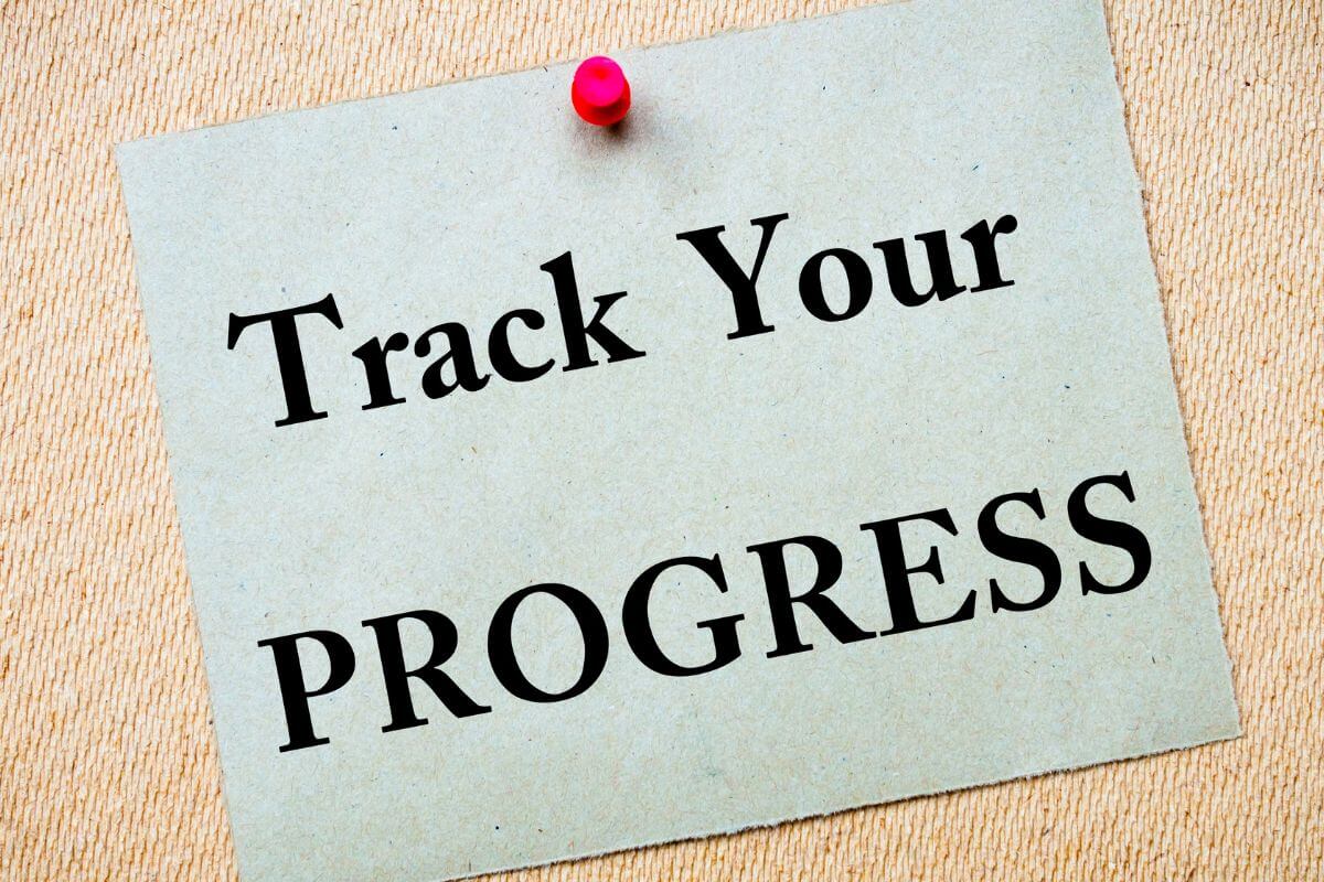 A picture of a paper with 'Track Your Progress' wording.