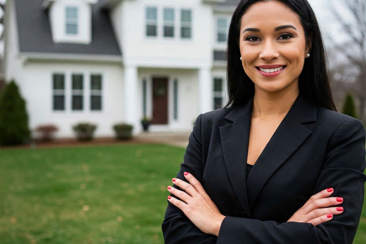 A picture of a real estate agent.