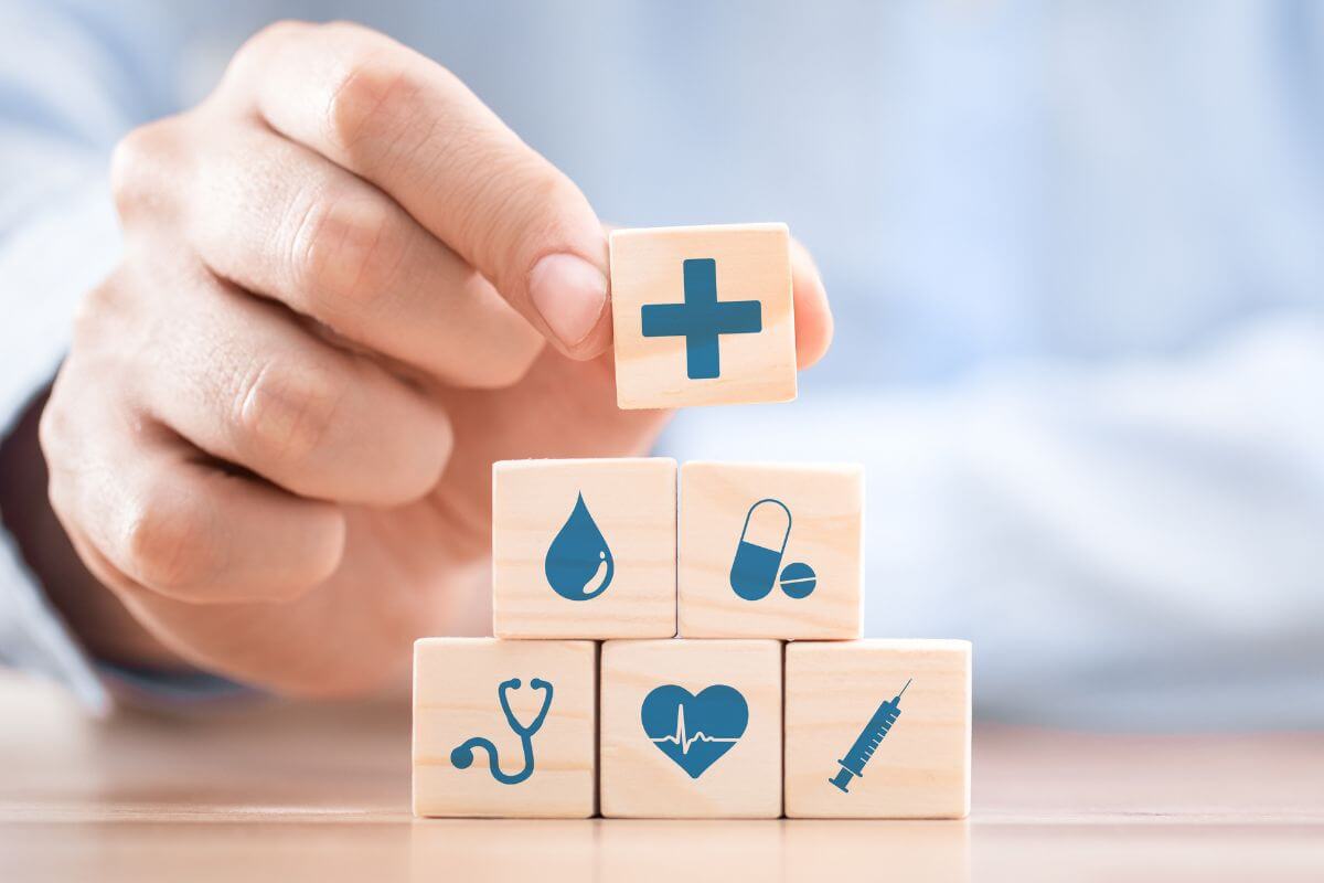 An image shows a health benefits concept.