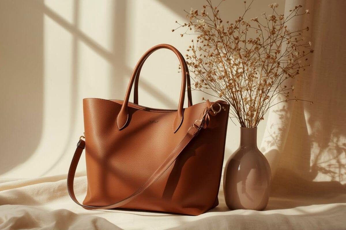 A picture shows a fashion bag.