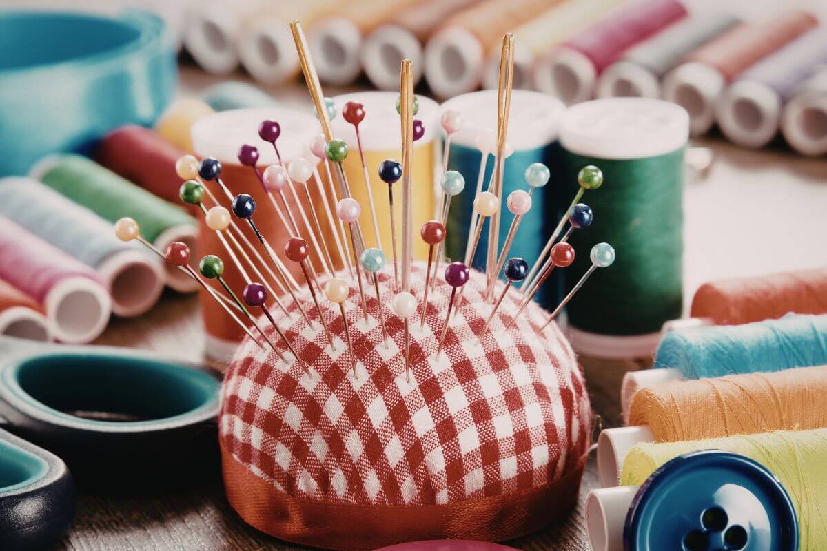 An image shows sewing essentials.